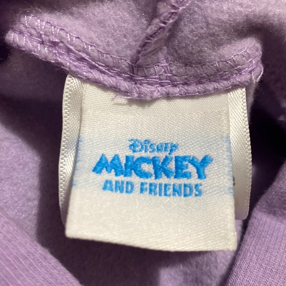 DISNEY Mickey and Friends Womens Fleece Hoodie Purple - Picture 7 of 7